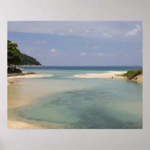 Poster Thaïlande, Phuket, plage de Nai Harn.
