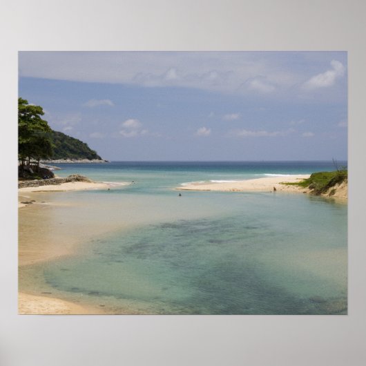 Poster Thaïlande, Phuket, plage de Nai Harn. (Devant)