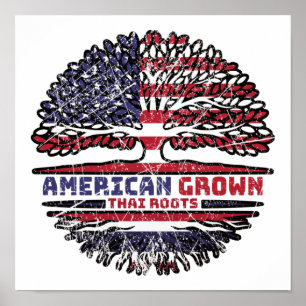 Poster Thaïlande Thaïlande États-Unis Amérique États-Unis