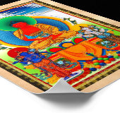 Poster Thangka oriental cool trois grands saints (Coin)
