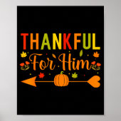 Poster Thankful For Him Couples Fall Matching Couple Than (Devant)