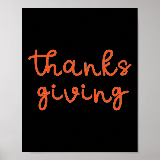 Poster Thanksgiving (Devant)