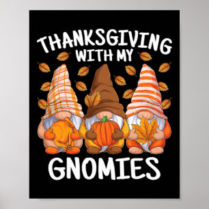 Poster Thanksgiving Avec Mes Gnomes Automne Gnome Automne