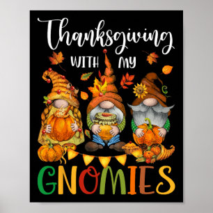 Poster Thanksgiving Avec Mes Gnomies Automne Vibes