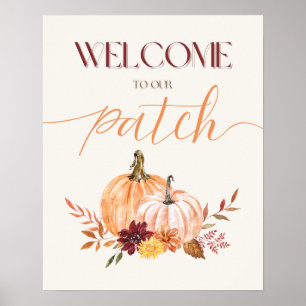 Poster Thanksgiving "Bienvenue à notre Patch" Wall Art