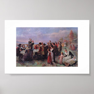 Poster Thanksgiving Brownscombe Vintage
