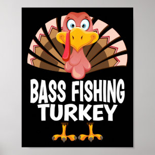 Poster Thanksgiving By Fishing Turkey Matching Pajama