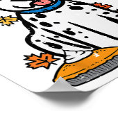 Poster Thanksgiving Dalmatian mignon Automne Chien Hommes (Coin)