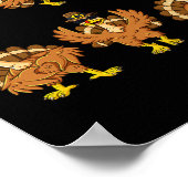 Poster Thanksgiving Day Dancing Turquie Pilgrim Boys Girl (Coin)