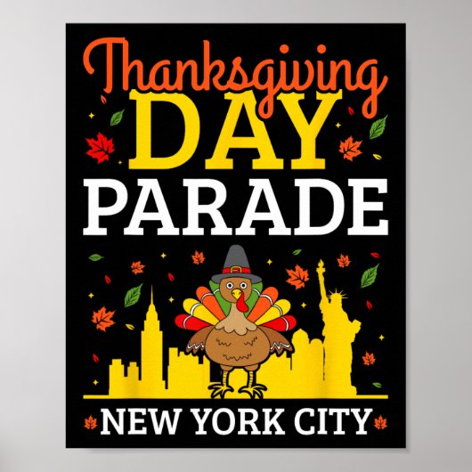 Poster Thanksgiving Day Parade New York (Devant)