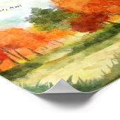 Poster Thanksgiving Dîner Invitation Boho Theme (Coin)