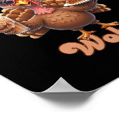 Poster Thanksgiving Gobble til You Wobble Turkey Funny Fa (Coin)