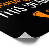 Poster Thanksgiving Grossesse Faire-part d'automne bébé R (Coin)