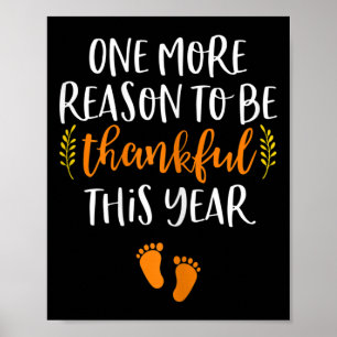Poster Thanksgiving Grossesse Faire-part d'automne bébé R