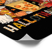 Poster Thanksgiving Hallothanksmas Christmas Halloween Co (Coin)