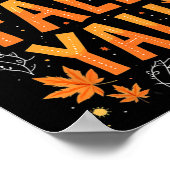 Poster Thanksgiving Halloween Hooray Son Automne Y'all Fa (Coin)