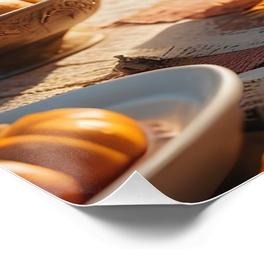 Poster Thanksgiving Kitten (Coin)