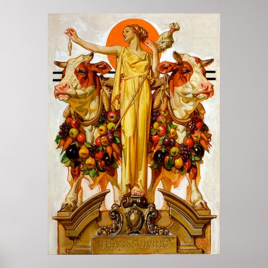 Poster Thanksgiving - Leyendecker (Devant)