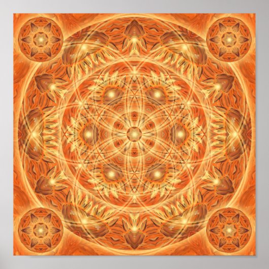 Poster Thanksgiving Mandala (Devant)