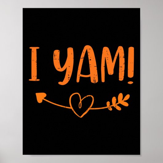 Poster Thanksgiving Matching Couple She's My Sweet Potato (Devant)