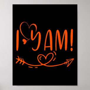 Poster Thanksgiving Matching Couple She's My Sweet Potato