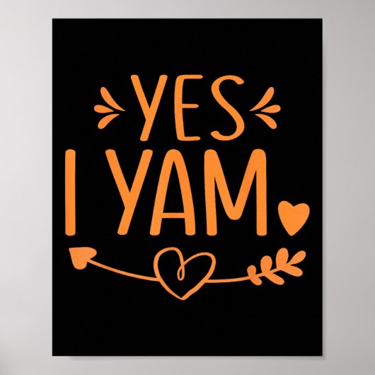 Poster Thanksgiving Matching Couples Outfit Sweet Tato Ye (Devant)