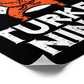 Poster Thanksgiving Ninja Turquie Funky Fall Boys Kids To (Coin)
