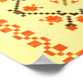 Poster Thanksgiving : retro brodée carte design. (Coin)