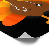 Poster Thanksgiving Scrub Tops Femmes Turquie Infirmière (Coin)