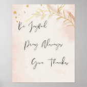 Poster Thanksgiving "Soyez Joyeux, Priez Toujours, Remerc (Devant)