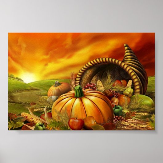 Poster Thanksgiving Sunrise (Devant)