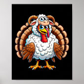 Poster Thanksgiving Turkey In Sheep Disguise Funny Holida (Devant)