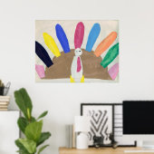 Poster Thanksgiving Turquie (Bureau à domicile)