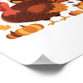 Poster Thanksgiving Turquie - Automne Vacances Classic Ov (Coin)