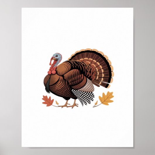 Poster Thanksgiving Turquie - Automne Vacances Classique  (Devant)