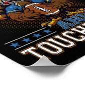 Poster Thanksgiving Turquie Et Touchdowns Football Hommes (Coin)