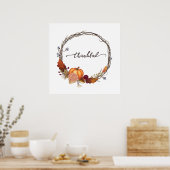 Poster Thanksgiving Wreath (Cuisine)