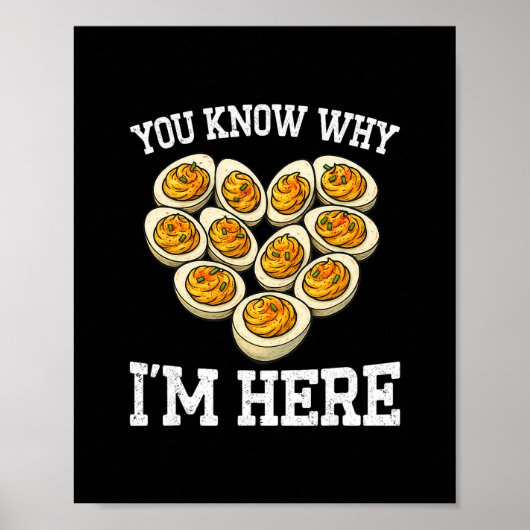 Poster Thanksgiving You Know Why I'm Here Deviled Egg Dad (Devant)