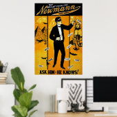 Poster That Brilliant Psychic Star, Newmann the Great. (Bureau à domicile)