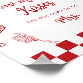 Poster That's Amore How many kisses Italian theme (Coin)