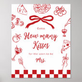 Poster That's Amore How many kisses Italian theme (Devant)