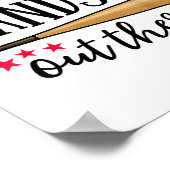 Poster That's My Grandson Out There Baseball Grandma Squa (Coin)