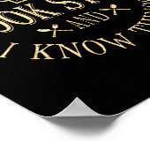 Poster That's What I Do I Cook Stuff And I Know Things Fu (Coin)