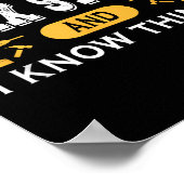 Poster That's What I Do I Fix Stuff And I Know Things  (Coin)