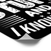 Poster That's What I Do I Fix Stuff And I Know Things Fun (Coin)