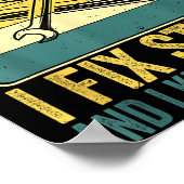 Poster That's What I Do I Fix Stuff And I Know Things Fun (Coin)