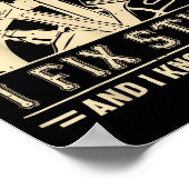 Poster That's What I Do I Fix Stuff And I Know Things Fun (Coin)