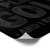 Poster That's What I Do I Play Golf Funny Golfer  (Coin)