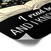 Poster That's What I Do I Read Books And I Know Things Bo (Coin)