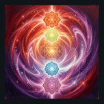 Poster The 7 Chakras´10<br><div class="desc">The 7 chakras are energy centers aligned along the spine that influence different areas of life — from safety and creativity to confidence,  love,  communication,  intuition,  and spirituality. When balanced,  they support harmony,  inner strength,  and overall well-being.</div>